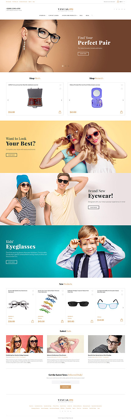 Magento Main Page  preview