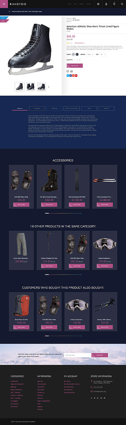 Prestashop Products Page Screenshot