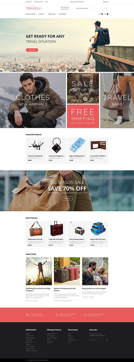 Magento Main Page  preview