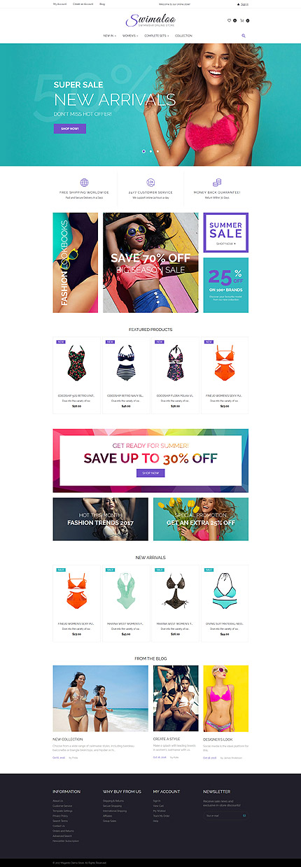 Magento Main Page  preview