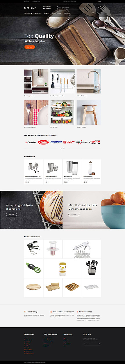 Magento Main Page  preview