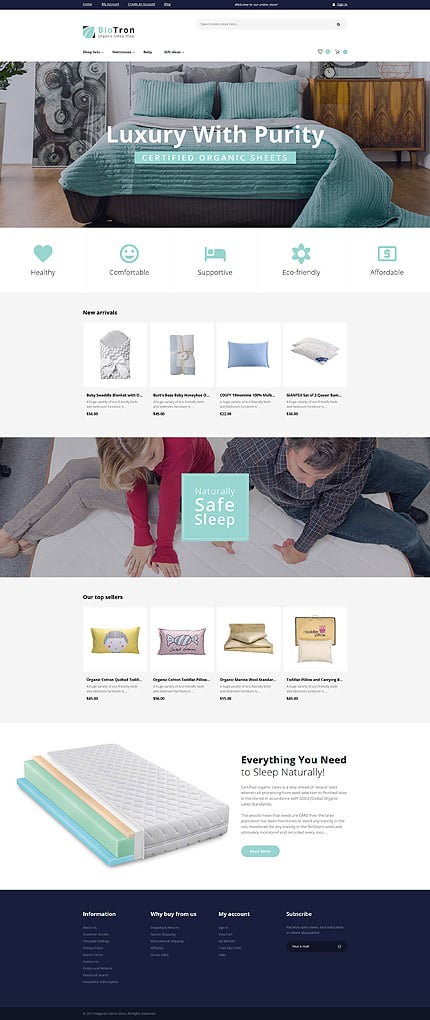 Magento Main Page  preview