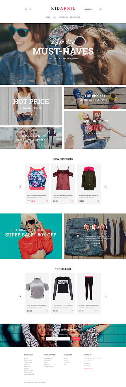 Magento Main Page  preview