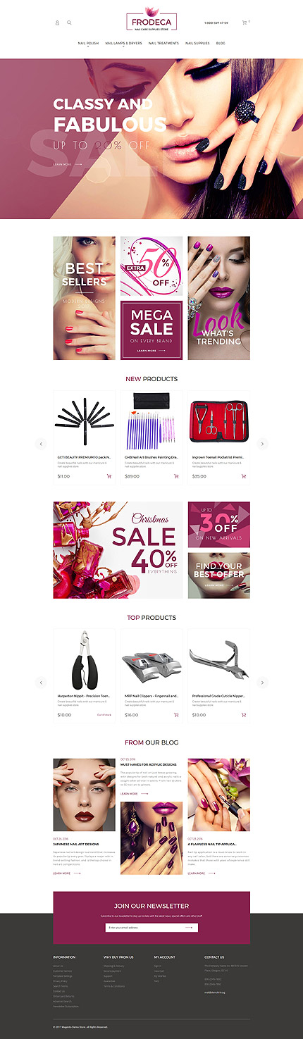 Magento Main Page  preview