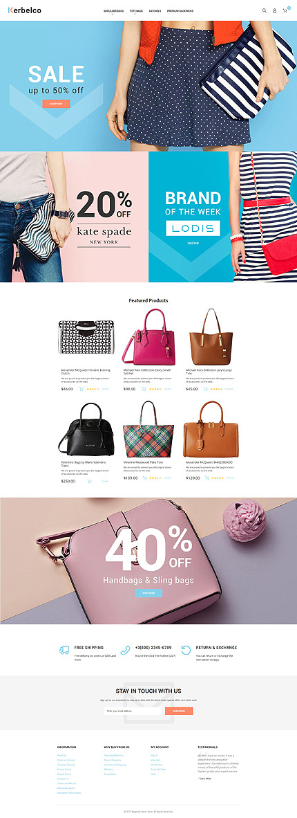 Magento Main Page  preview