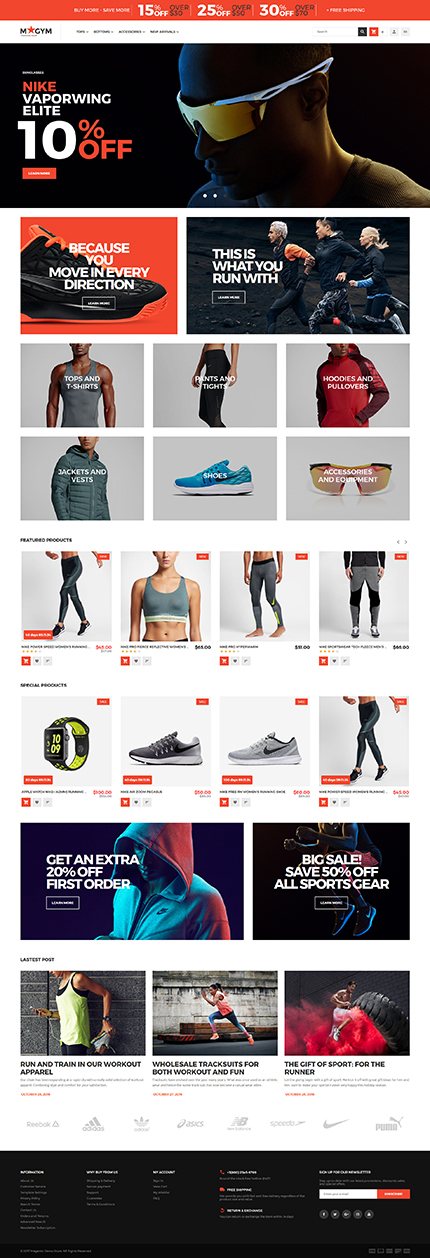 Magento Main Page  preview