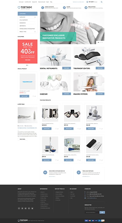 Magento Main Page  preview