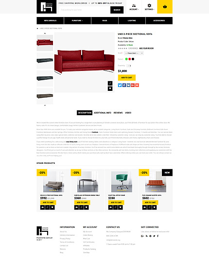 OpenCart Product Page