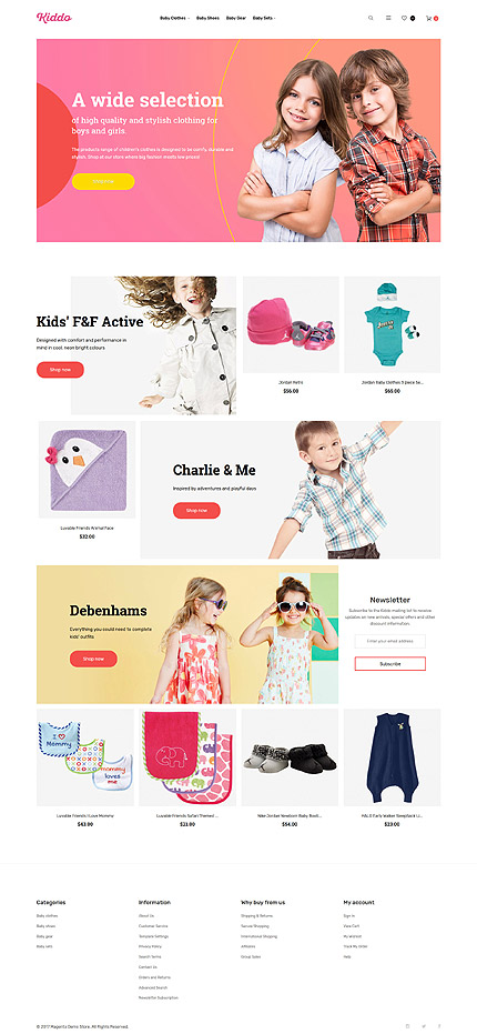 Magento Main Page  preview