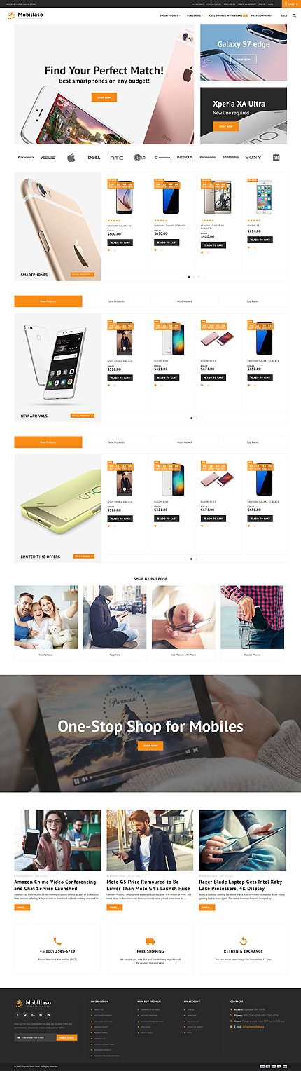 Magento Main Page  preview