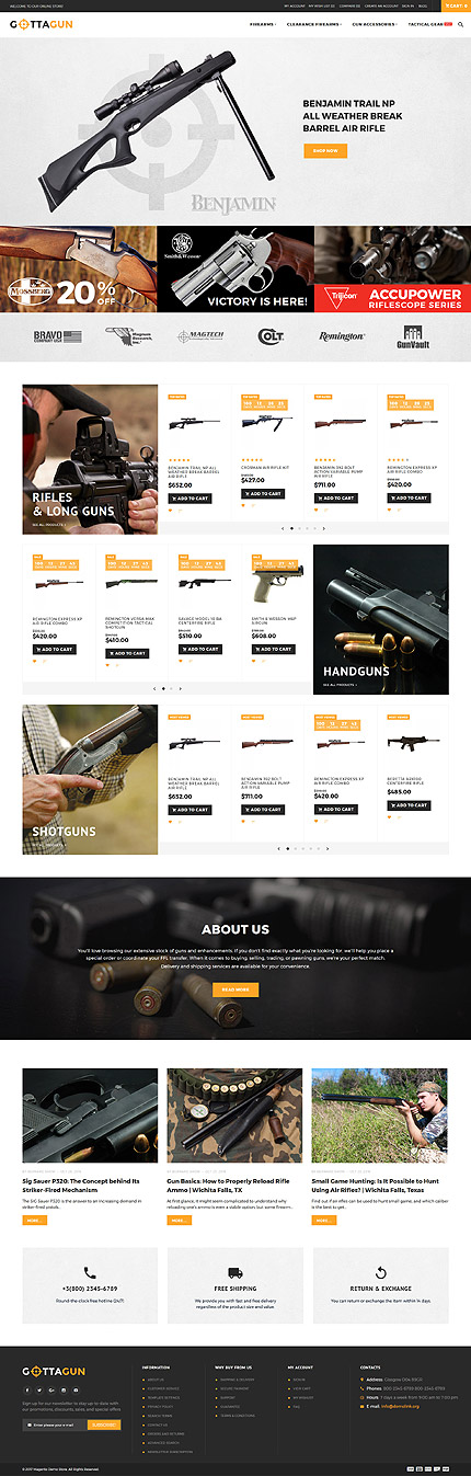 Magento Main Page  preview