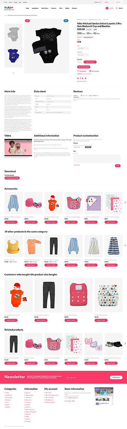 Prestashop Products Page Screenshot