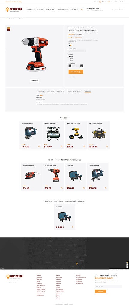 Prestashop Products Page Screenshot