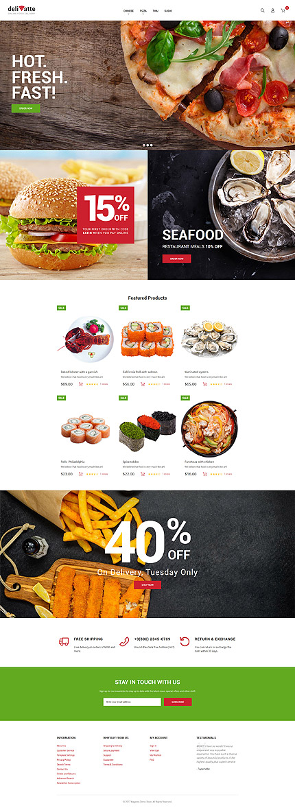 Magento Main Page  preview