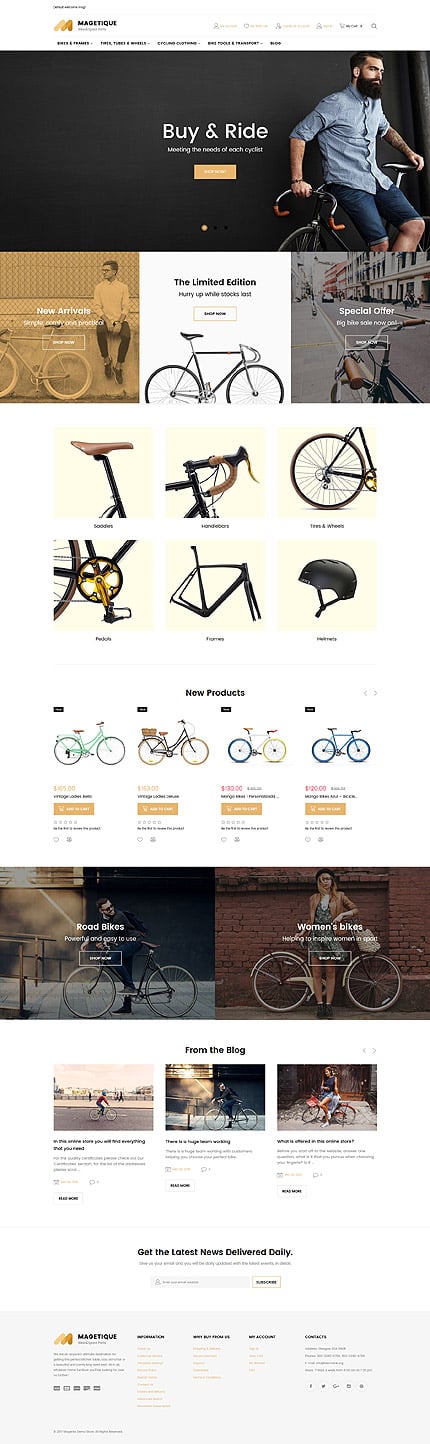 Magento Main Page  preview