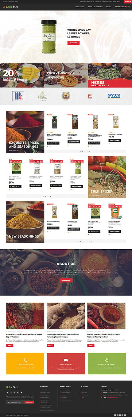 Magento Main Page  preview