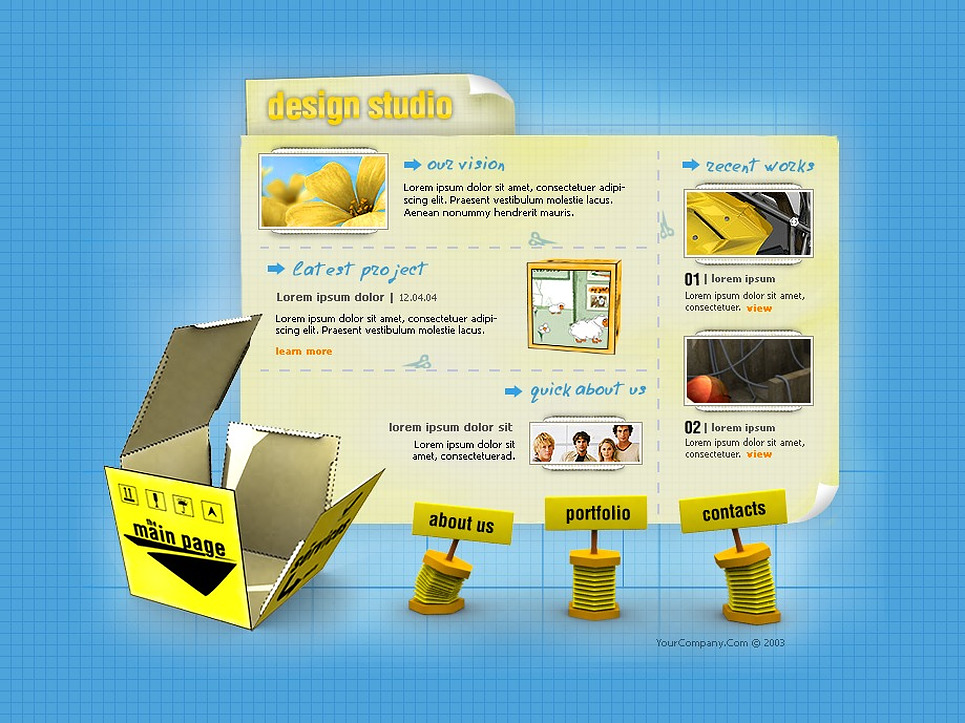 Design Studio Flash Template 6466