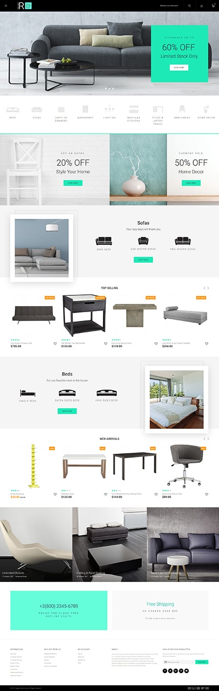 Magento Main Page  preview