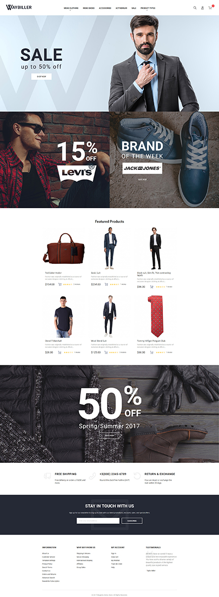 Magento Main Page  preview