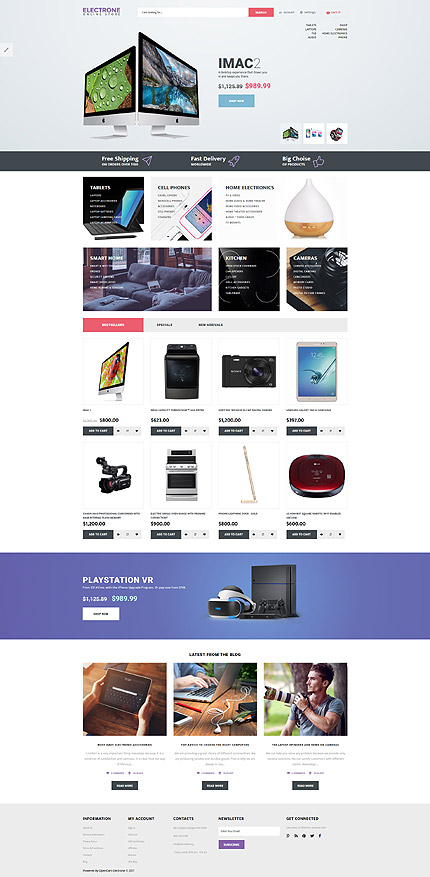 OpenCart Main Page