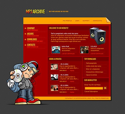 Website Template #6871