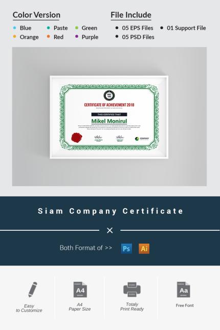 Certificat Templates