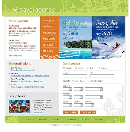 Website Template #8025