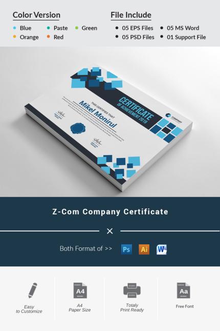 Certificat Templates