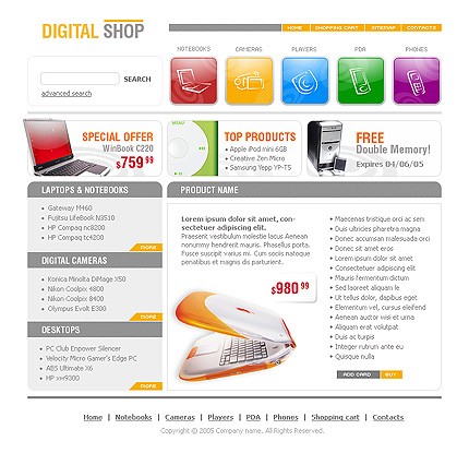 Website Template #8208