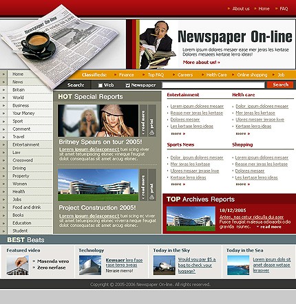 Website Template #8229