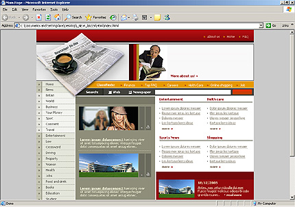 Website Template #8229