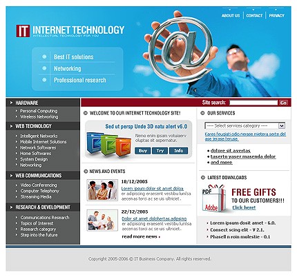 Website Template #8305