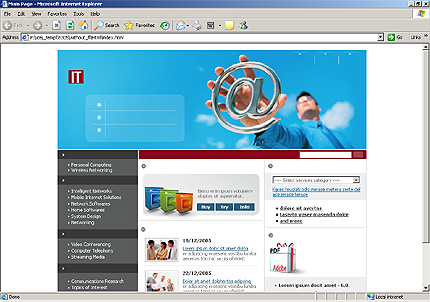 Website Template #8305