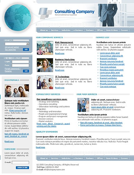 Website Template #8329