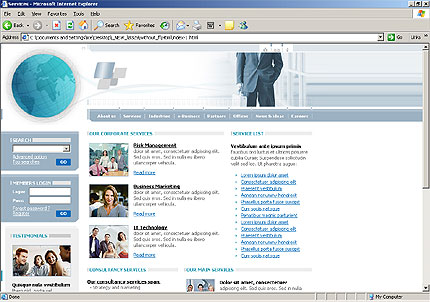Website Template #8329