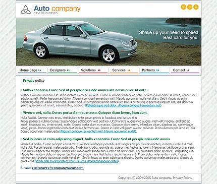 Website Template #8383