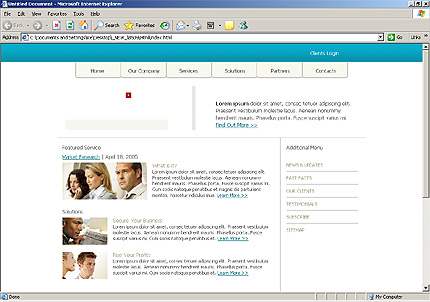 Website Template #8509