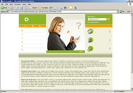 Website Template #8524