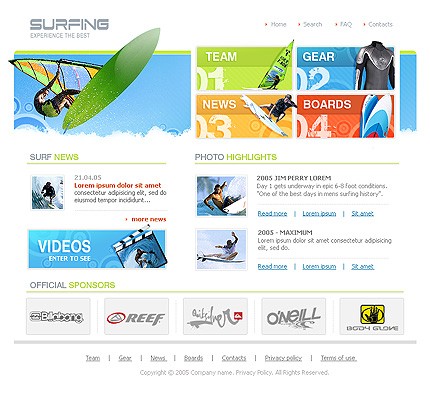 Website Template #8589