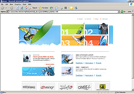Website Template #8589