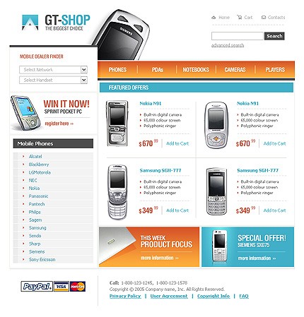 Website Template #8755