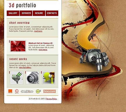 Website Template #8909