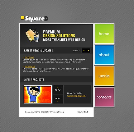 Website Template #9019