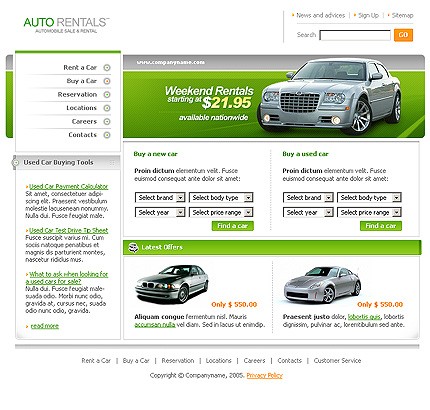 Website Template #9121