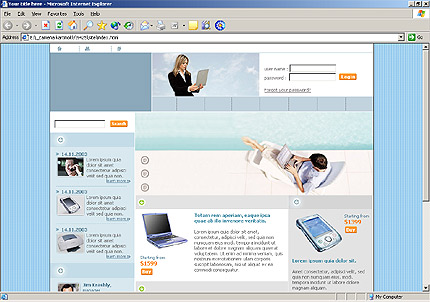 Website Template #9425