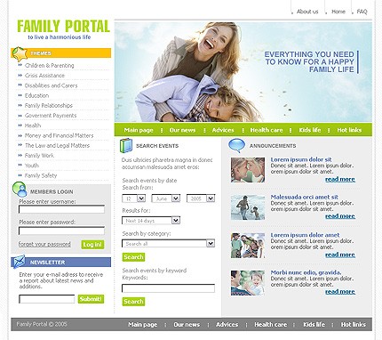 Website Template #9512