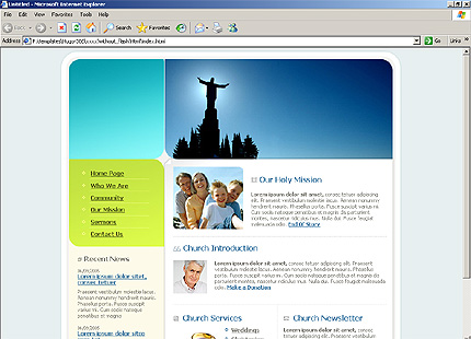 Website Template #9544
