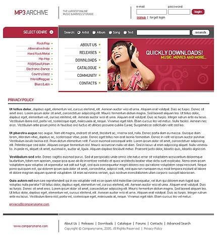Website Template #9643