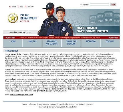 Website Template #9737