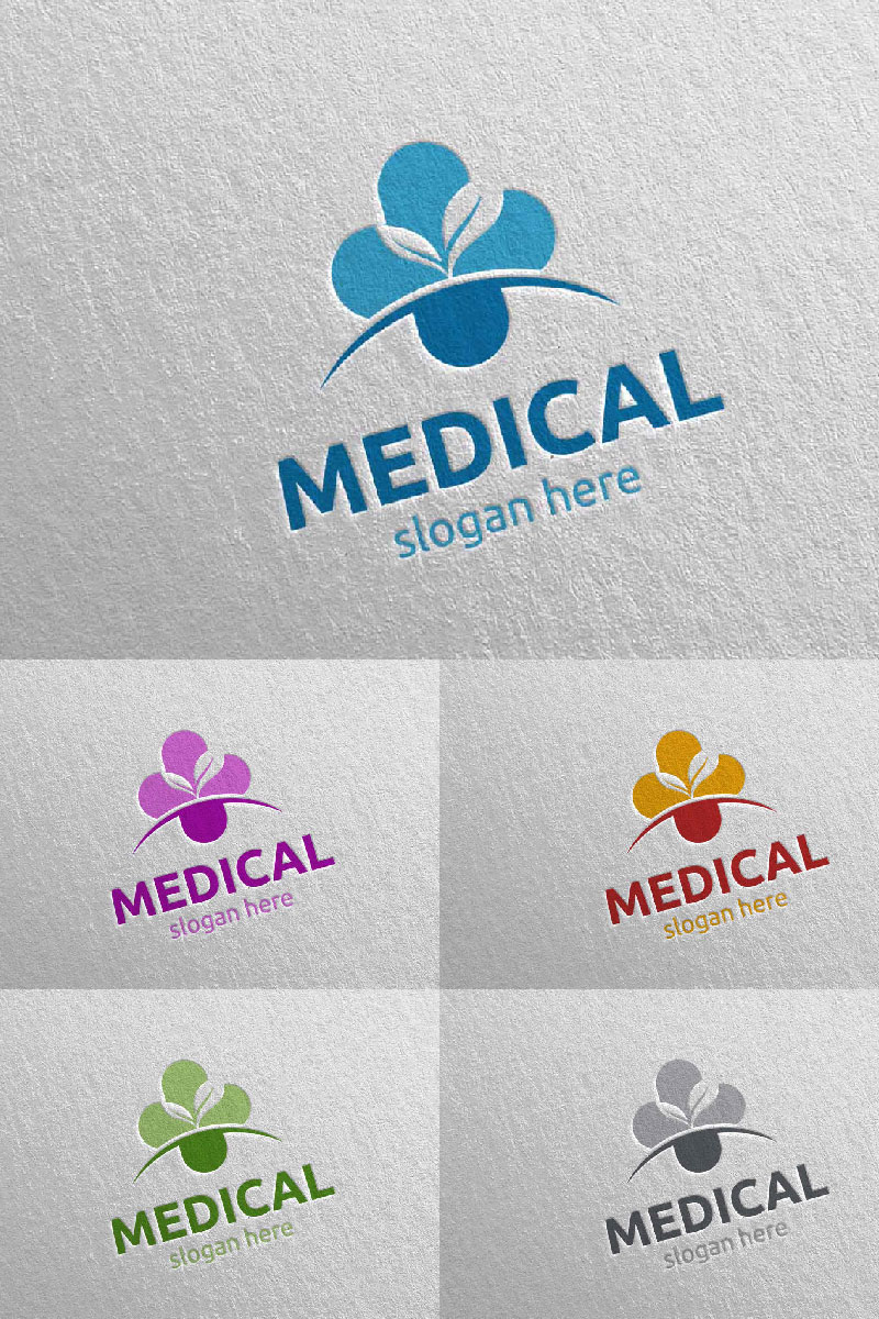 Natural Cross Medical Hospital 94 Logo Template
